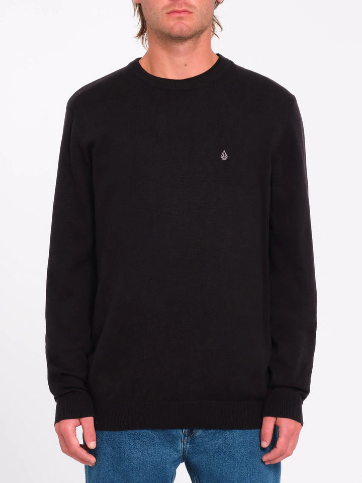 Volcom Uperstand Strick Sweater Pullover - Black