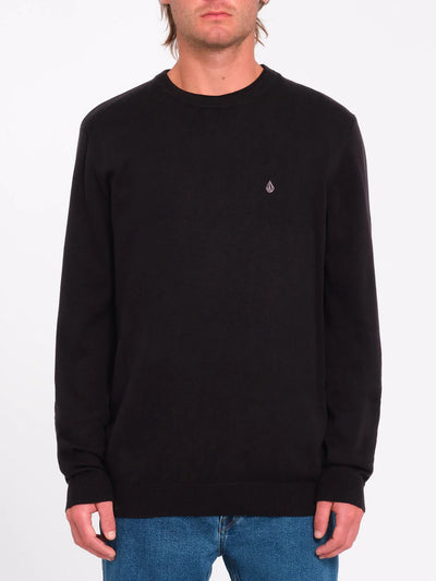 Volcom Uperstand Strick Sweater Pullover - Black