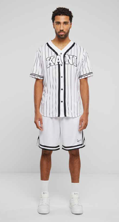 Karl Kani Mesh Short Signature - White / Black