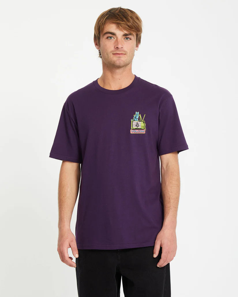 Volcom CaTV T-Shirt - Grape Royale