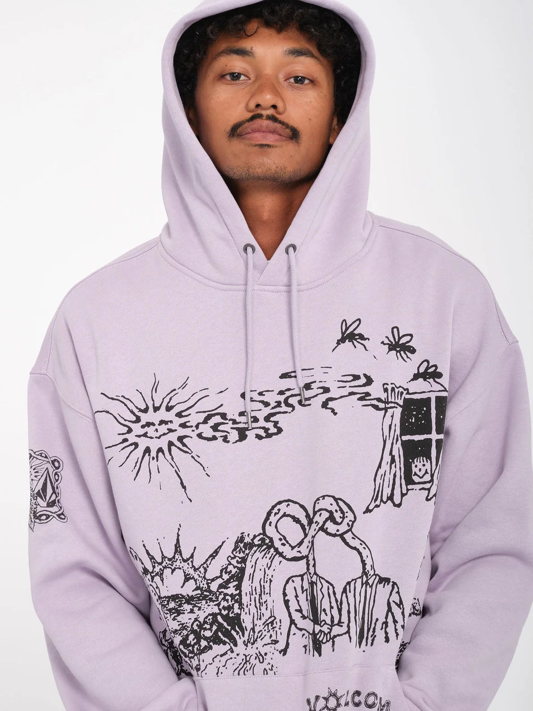 Volcom FA Keutchi PO 2 Hoodie - Light Purple