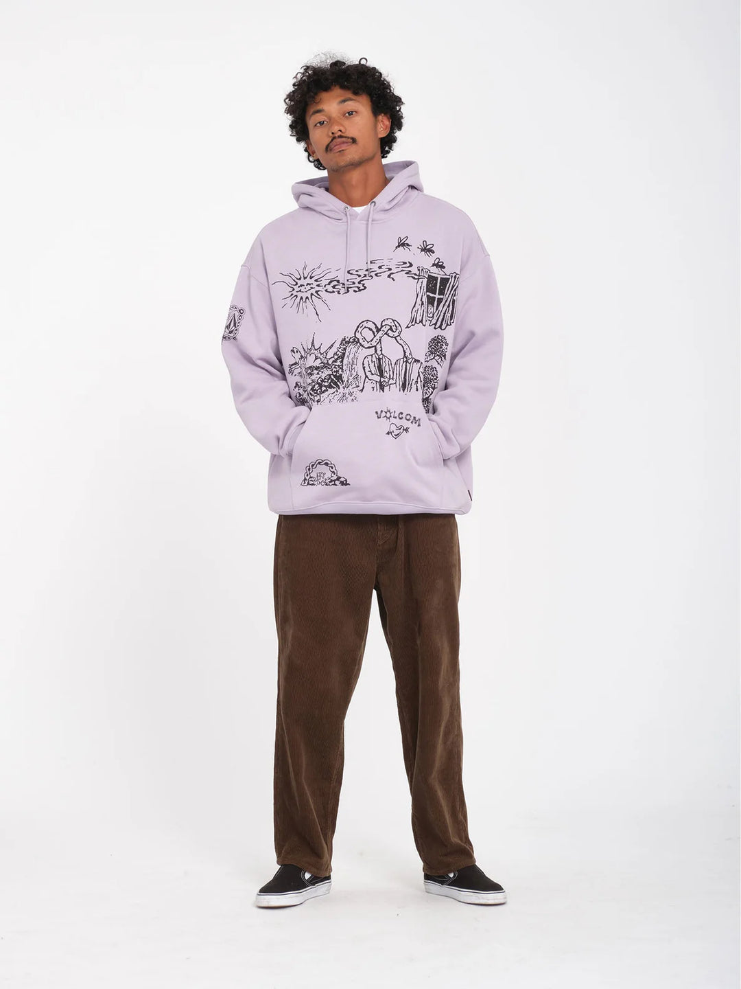 Volcom FA Keutchi PO 2 Hoodie - Light Purple