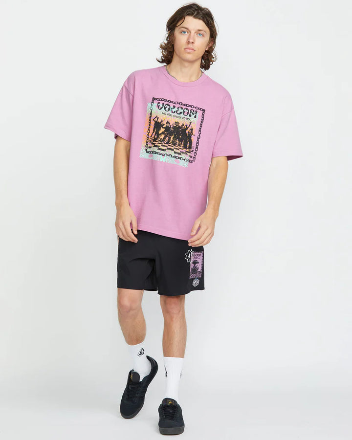 Volcom FA Filip 1 Rygalski T-Shirt - Steel Purple