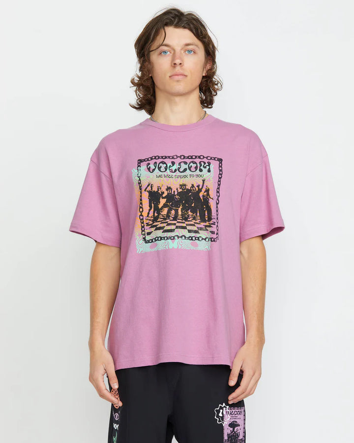 Volcom FA Filip 1 Rygalski T-Shirt - Steel Purple