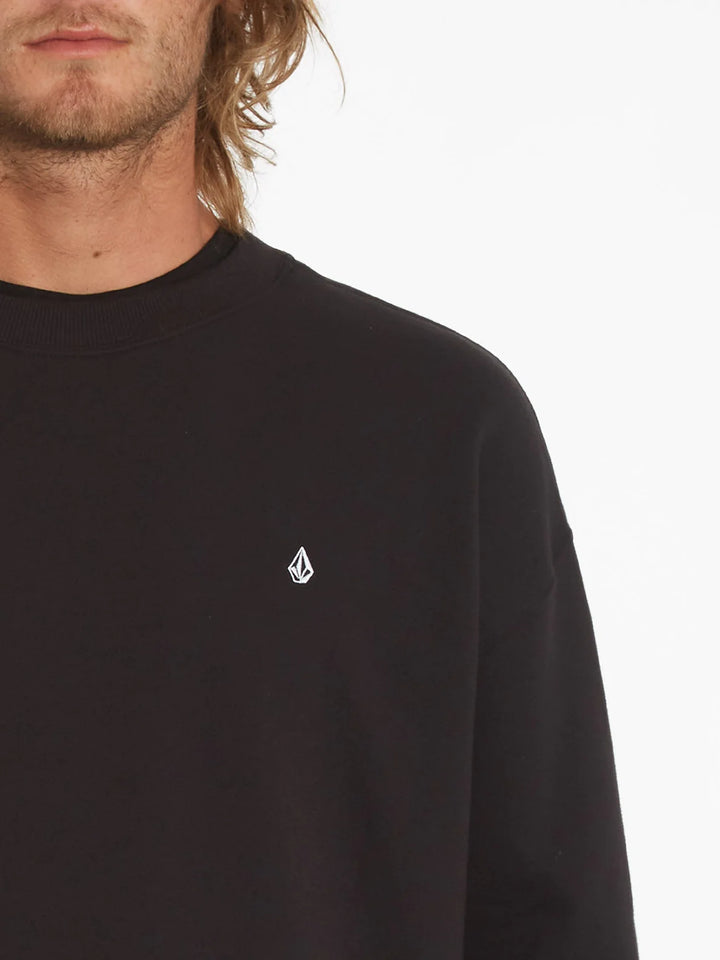 Volcom Single Stone Crew Neck Sweatshirt - Black