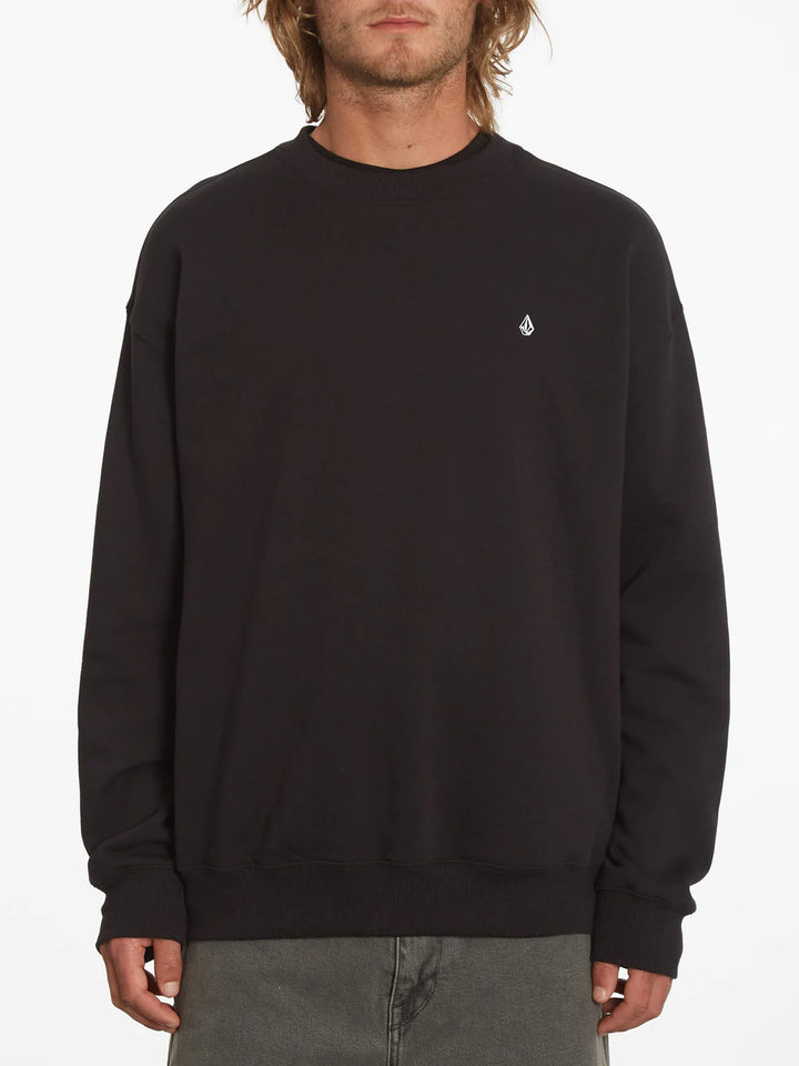 Volcom Single Stone Crew Neck Sweatshirt - Black