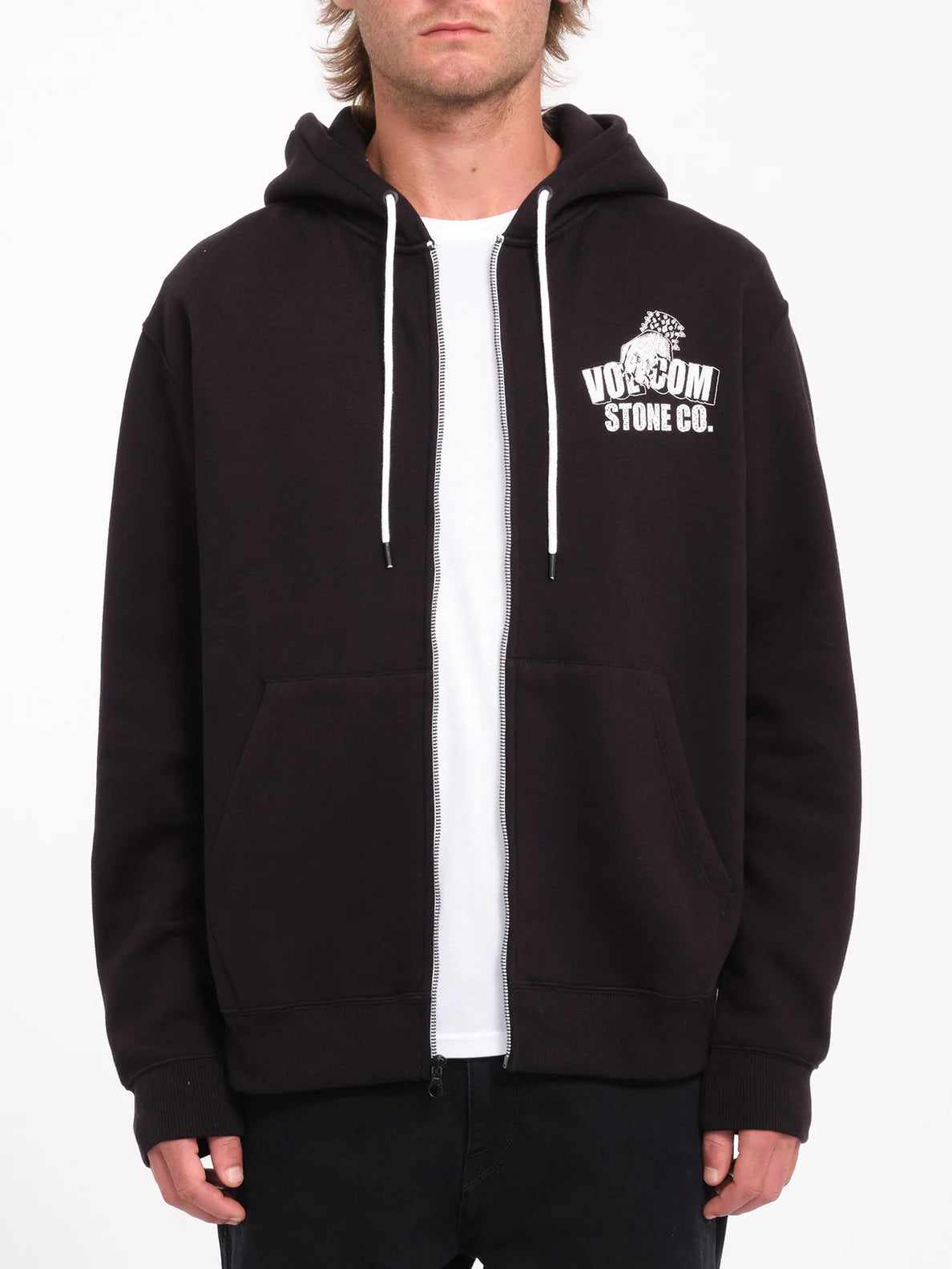Volcom Watanite Zip Hoodie - Black