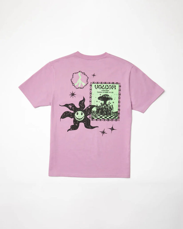 Volcom FA Filip 2 Rygalski T-Shirt Glow In The Dark - Steel Purple