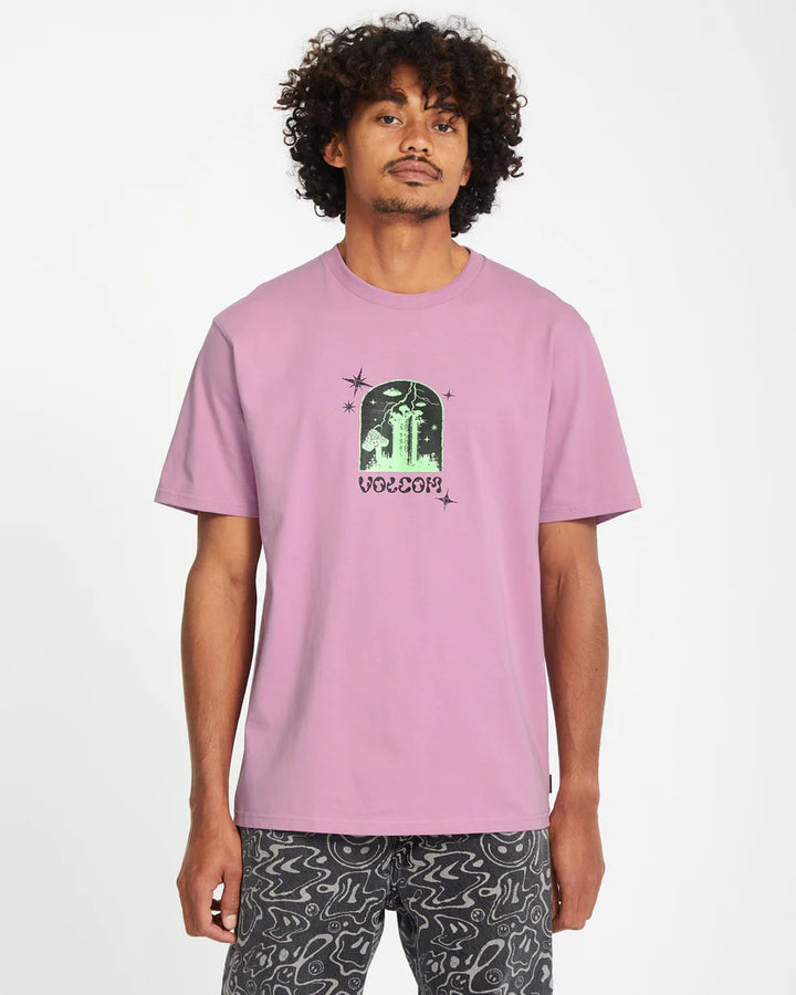 Volcom FA Filip 2 Rygalski T-Shirt Glow In The Dark - Steel Purple