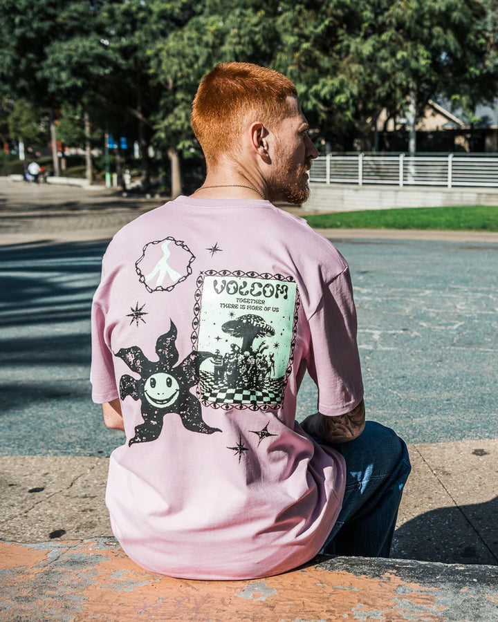 Volcom FA Filip 2 Rygalski T-Shirt Glow In The Dark - Steel Purple