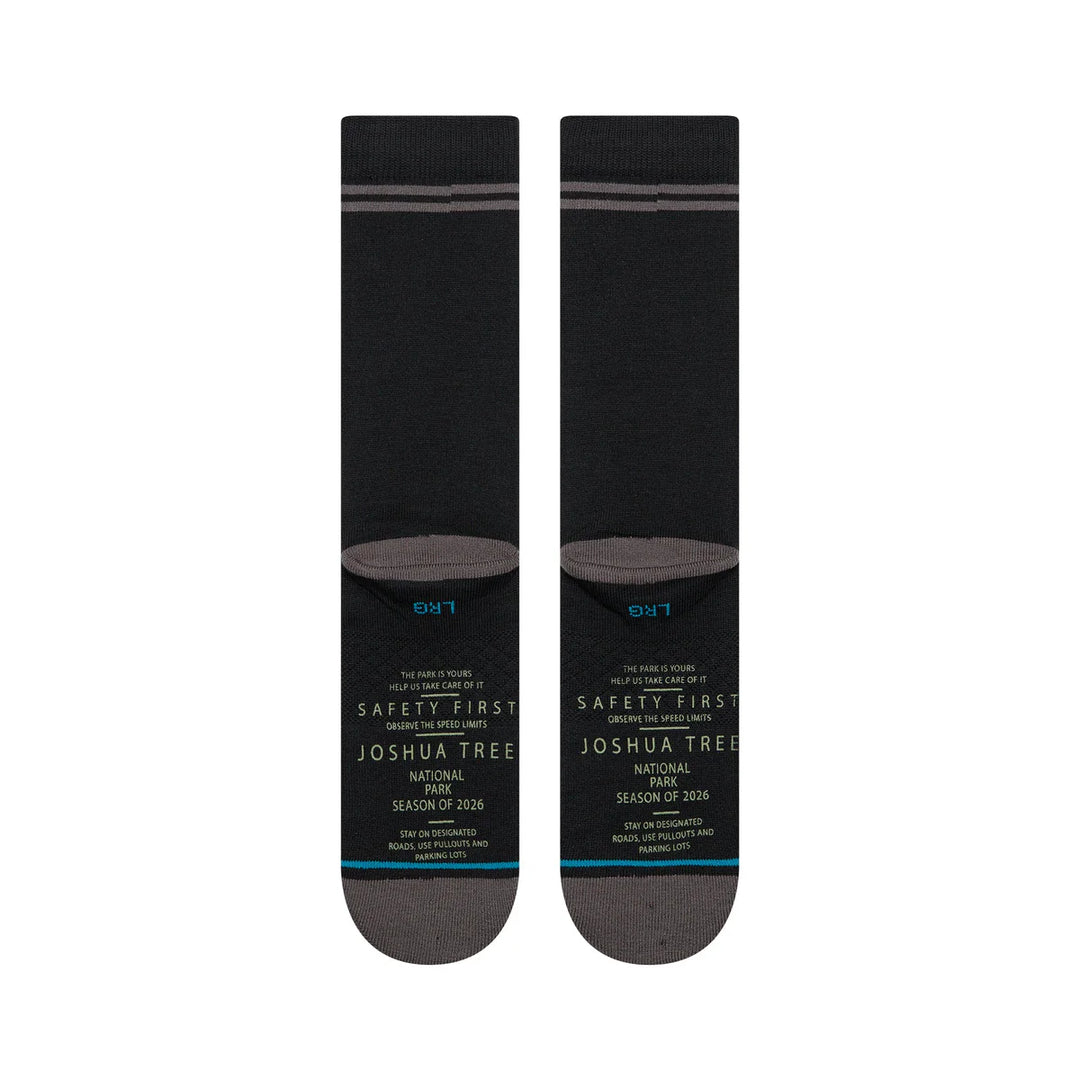 Stance JOSHUA TREE CREW NPF SOCKEN - Black