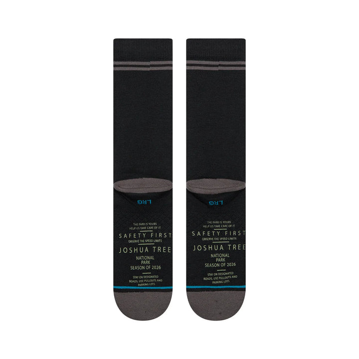 Stance JOSHUA TREE CREW NPF SOCKEN - Black