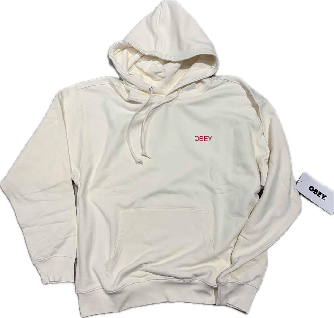 Obey NOUVEAU ANGEL PULLOVER HOOD - Unbleached Beige