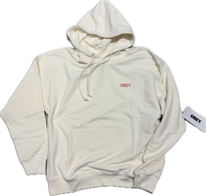 Obey NOUVEAU ANGEL PULLOVER HOOD - Unbleached Beige