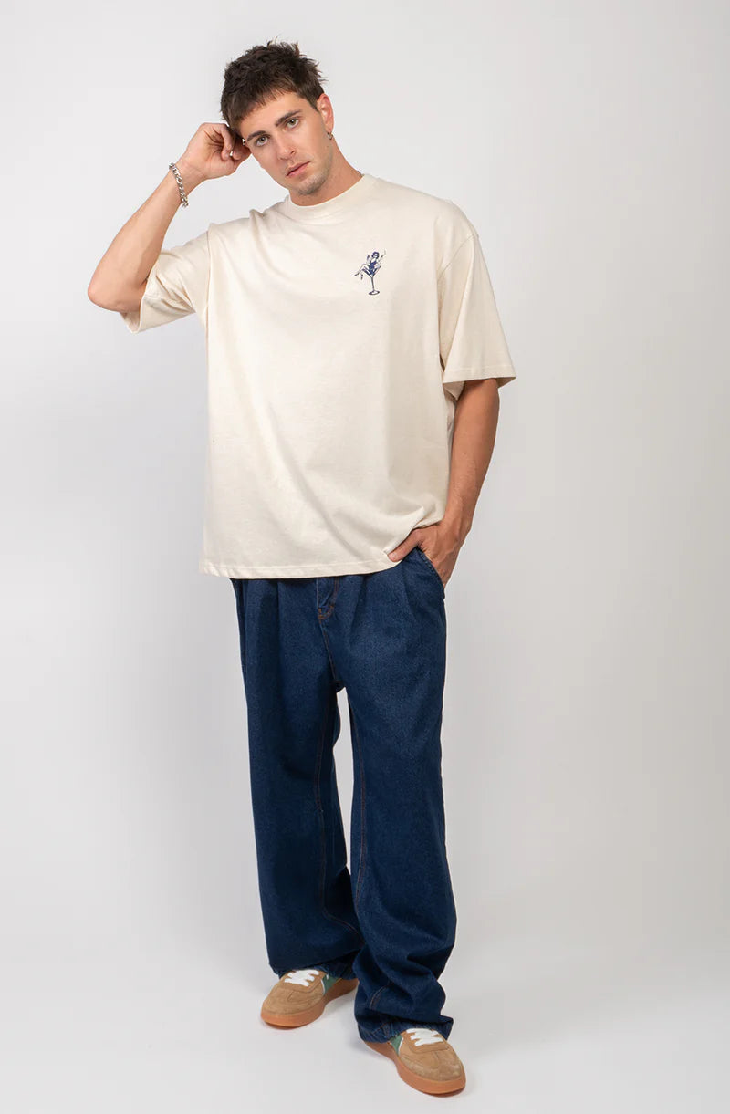 Kaotiko Cheers T-Shirt, Darling  Elfenbein Ivory