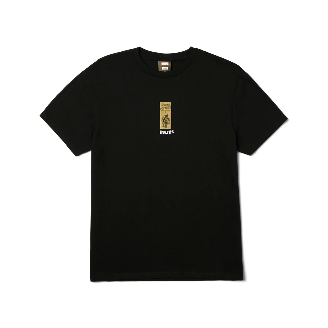 HUF x Marvel Spider-Man Arachknight Gold T-Shirt Black