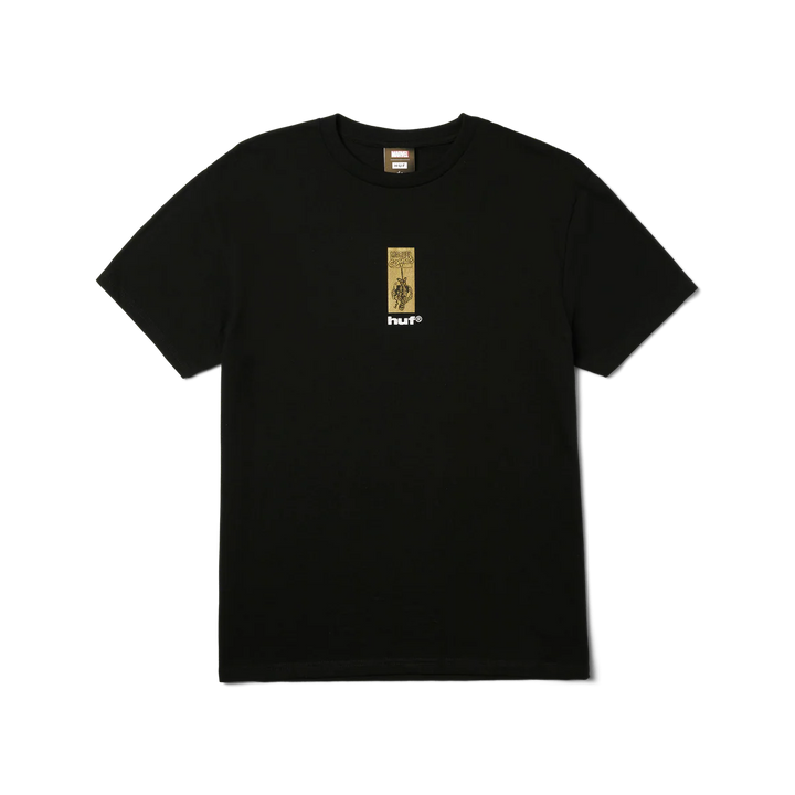 HUF x Marvel Spider-Man Arachknight Gold T-Shirt Black