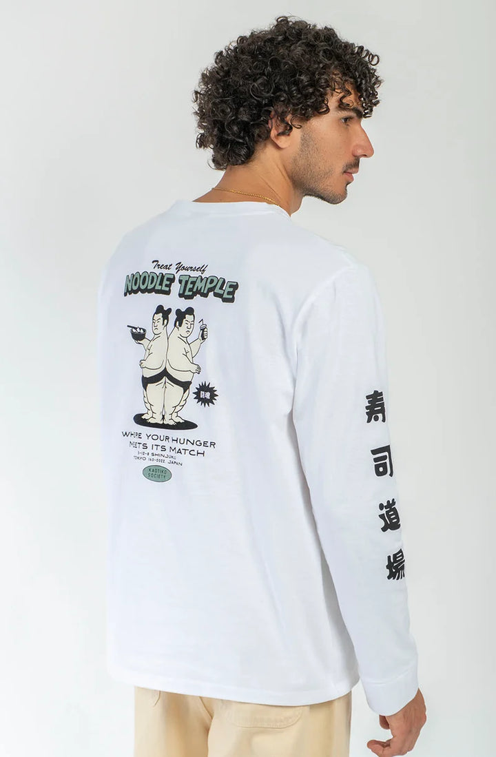 Kaotiko Noogle Tamole Longsleeve T-Shirt - White