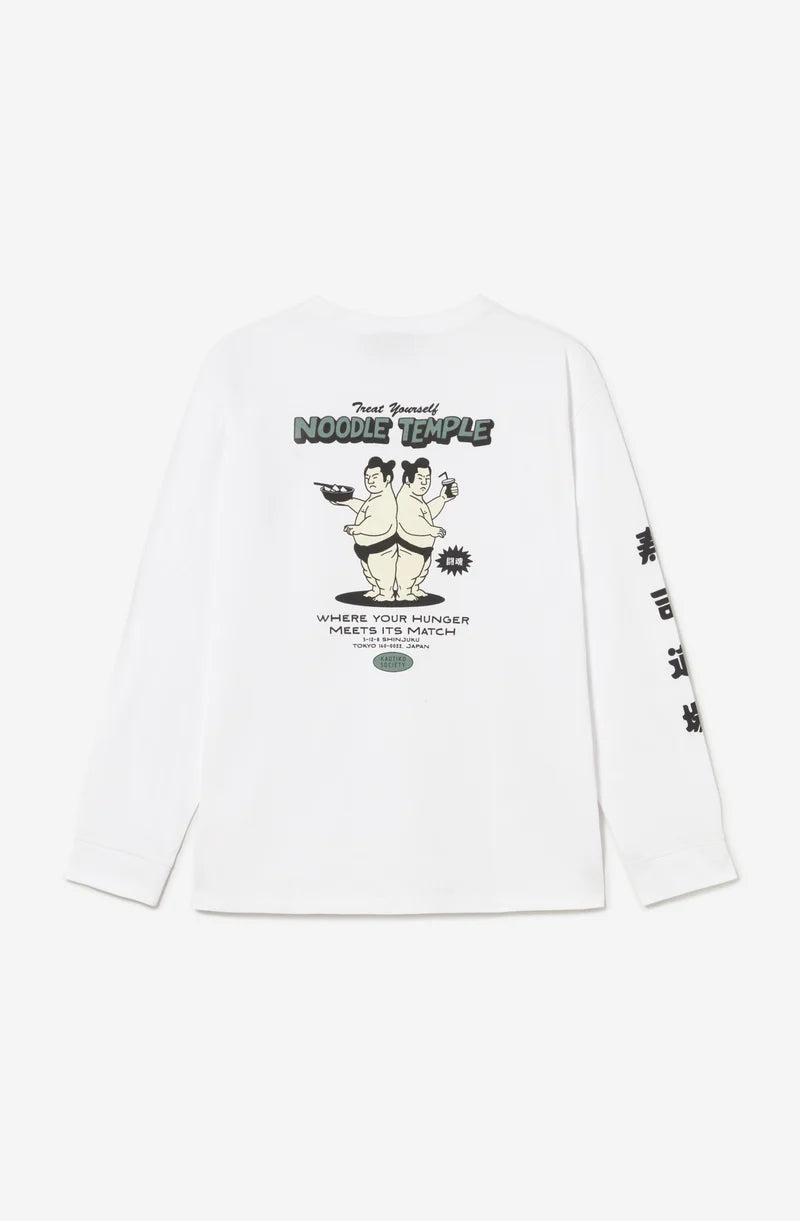 Kaotiko Noogle Tamole Longsleeve T-Shirt - White