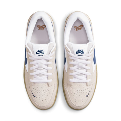 Nike SB 2959 Force 58 - White / White / Gum Light Brown/ Navy Blue