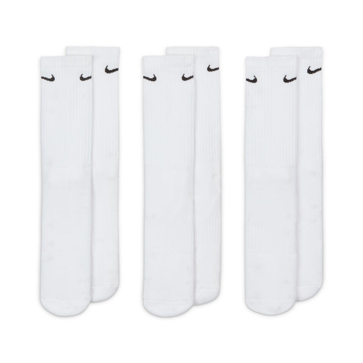 Nike 7664 Everyday Cushioned Crew Socks (3Pair) - 100 White