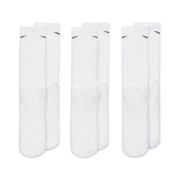 Nike 7664 Everyday Cushioned Crew Socks (3Pair) - 100 White