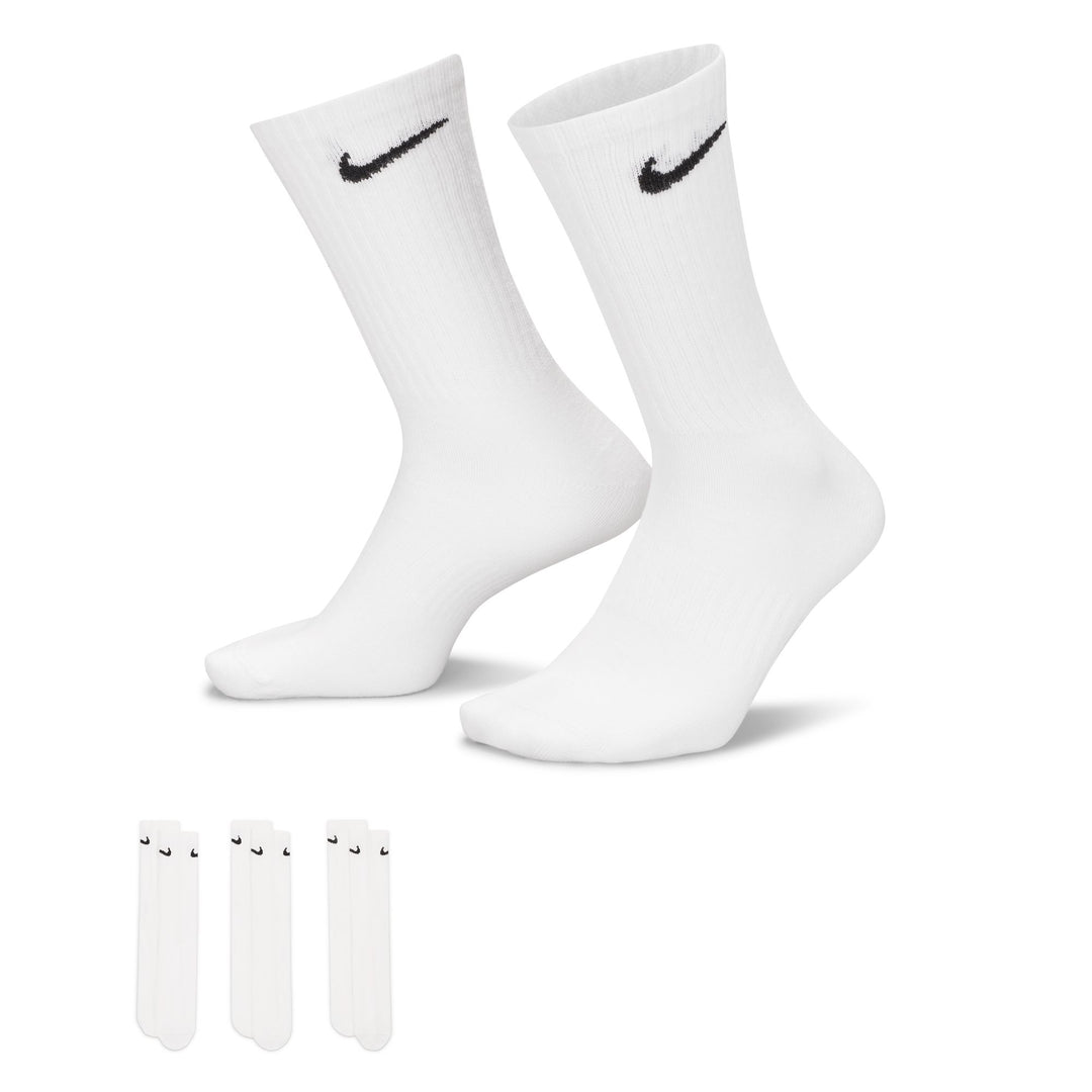 Nike 7676 - 100 Everyday Lightweight Crew Socks (3Pair) - 100 Weiss