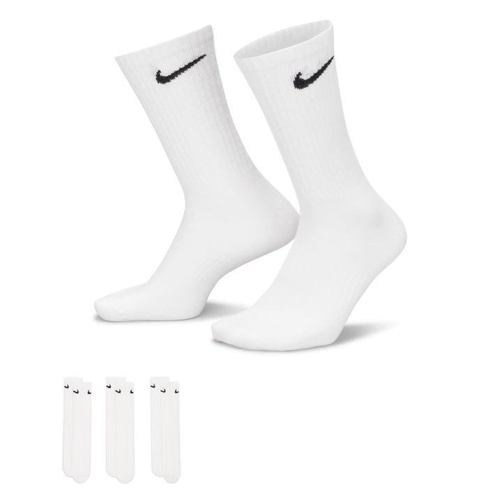 Nike 7676 - 100 Everyday Lightweight Crew Socks (3Pair) - 100 Weiss