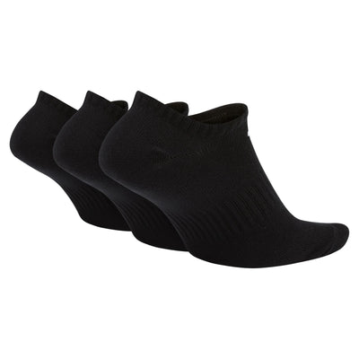 Nike 7678 - 010 Everyday Lightweight No Show Socks (3Pair) - 010 Black