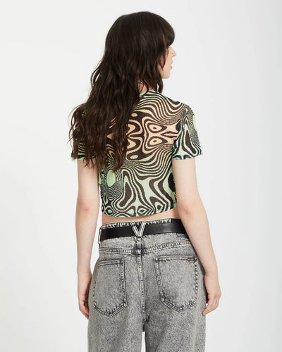 Volcom Fa Filip Rygalski  Crop Top T-Shirt - Multi