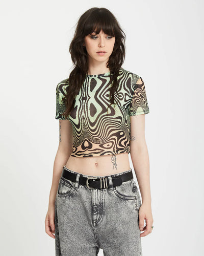 Volcom Fa Filip Rygalski  Crop Top T-Shirt - Multi