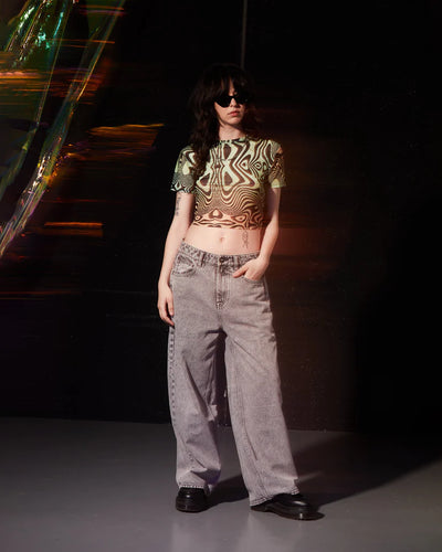 Volcom Fa Filip Rygalski  Crop Top T-Shirt - Multi