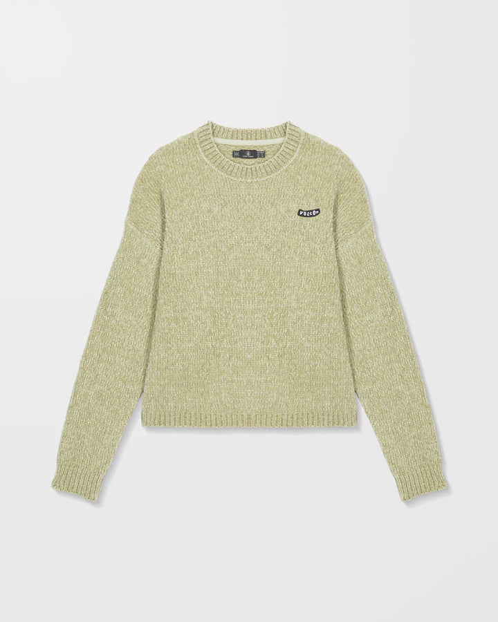 Volcom Bubble Tease Pullover Strick - Green Tea