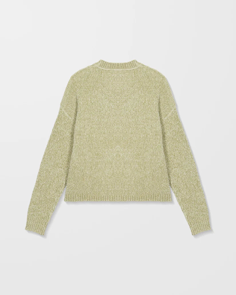 Volcom Bubble Tease Pullover Strick - Green Tea