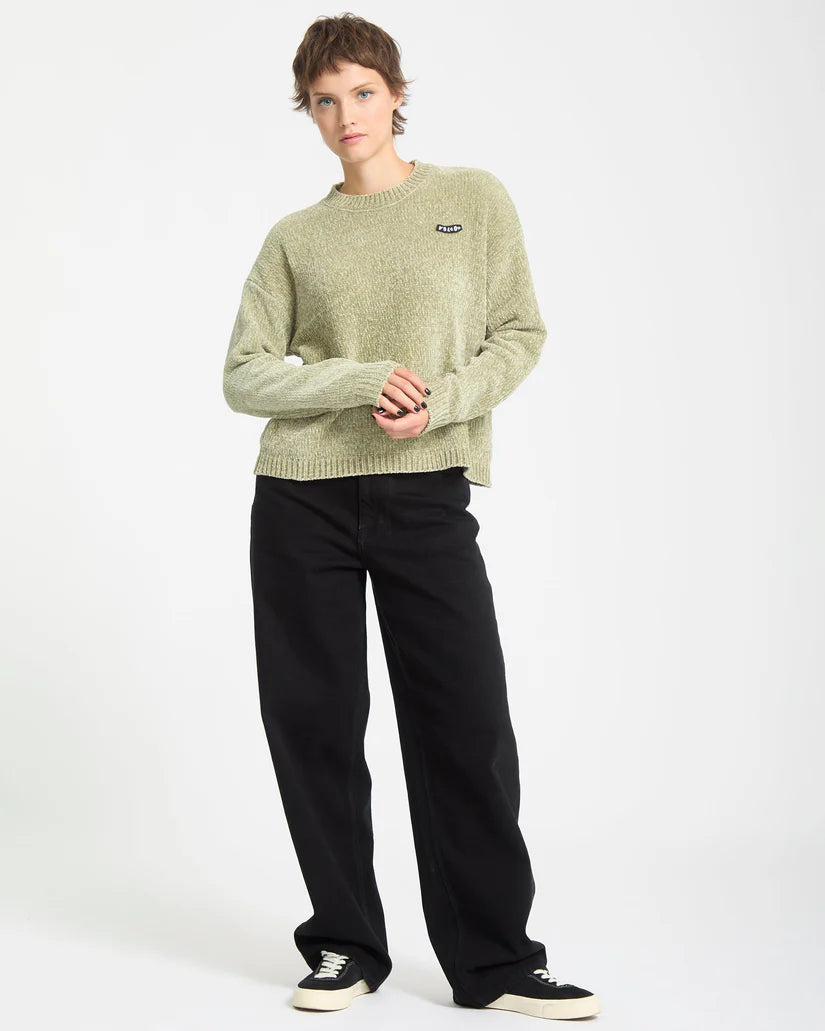 Volcom Bubble Tease Pullover Strick - Green Tea