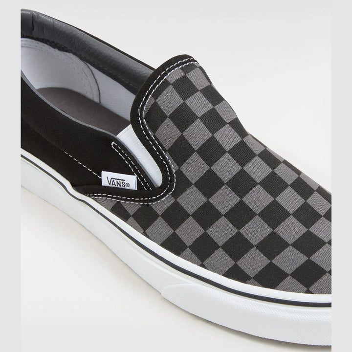 Vans Slip On  Schuh- Grey Checkerboard Black Pewter