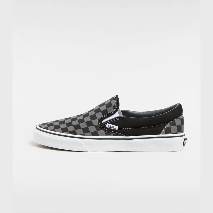 Vans Slip On  Schuh- Grey Checkerboard Black Pewter