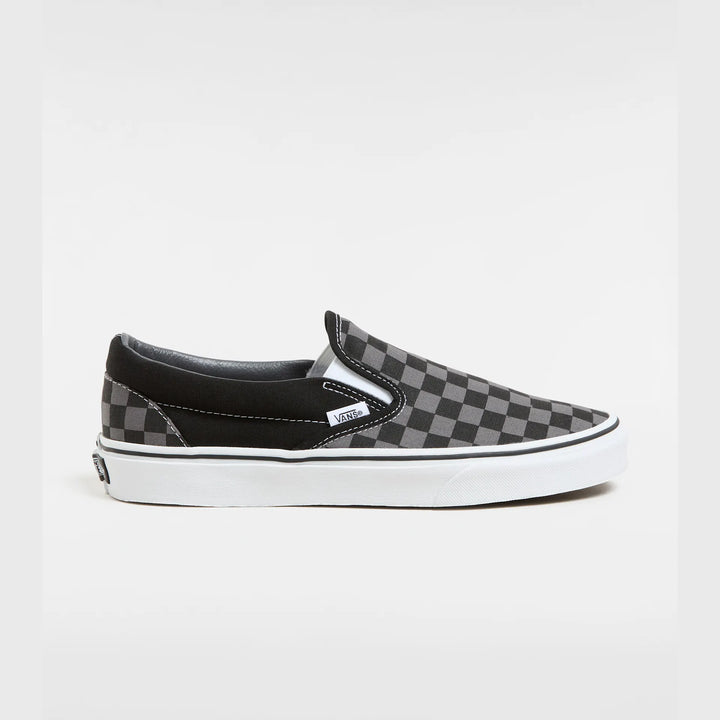 Vans Slip On  Schuh- Grey Checkerboard Black Pewter