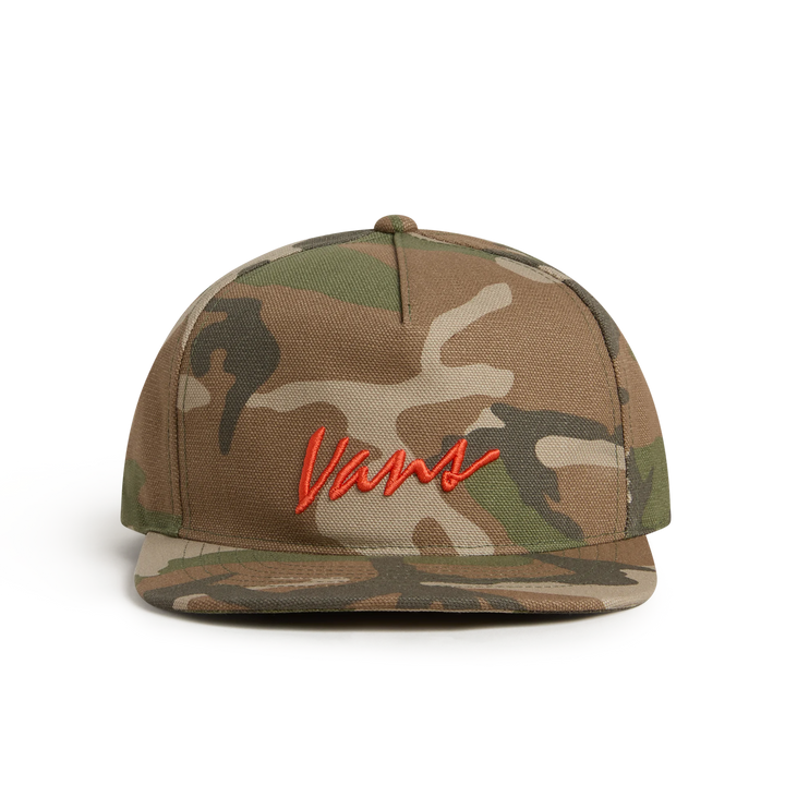 Vans Classic Script Snapback Cap - Vintage Camo