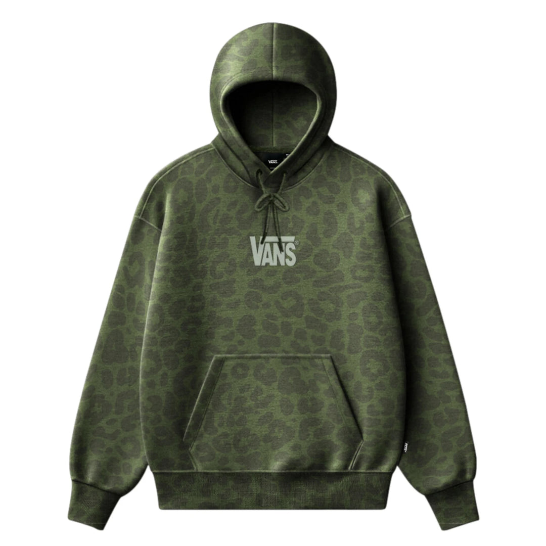 Vans Tonal Print Hoodie Grey Balsam - Kelly Green Grün