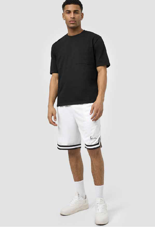 Karl Kani Mesh Short Signature - White / Black