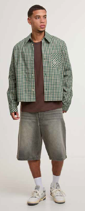 Karl Kani OG WASHED RELAXED BAGGY JORTS - Grau