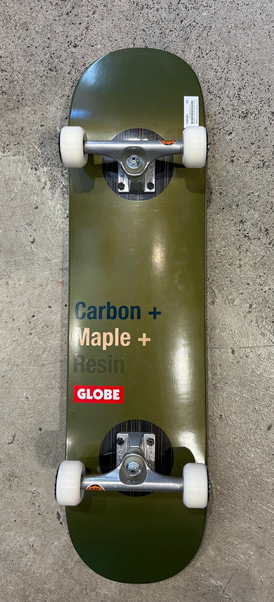 Globe G3 Bar Carbon Complett Skate Board  - Impact Olive