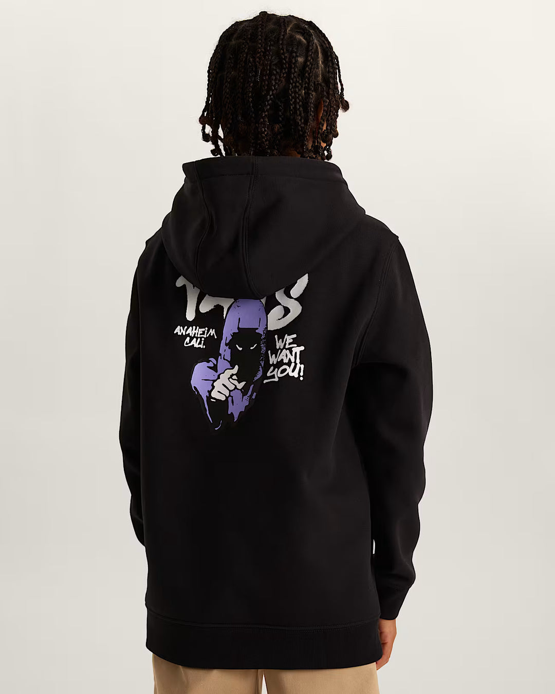 Sweat à capuche surdimensionné Vans KIDS Repear Sam - Noir