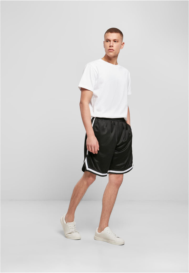 TB Two Tone Mesh Shorts BY 047 - Black / White