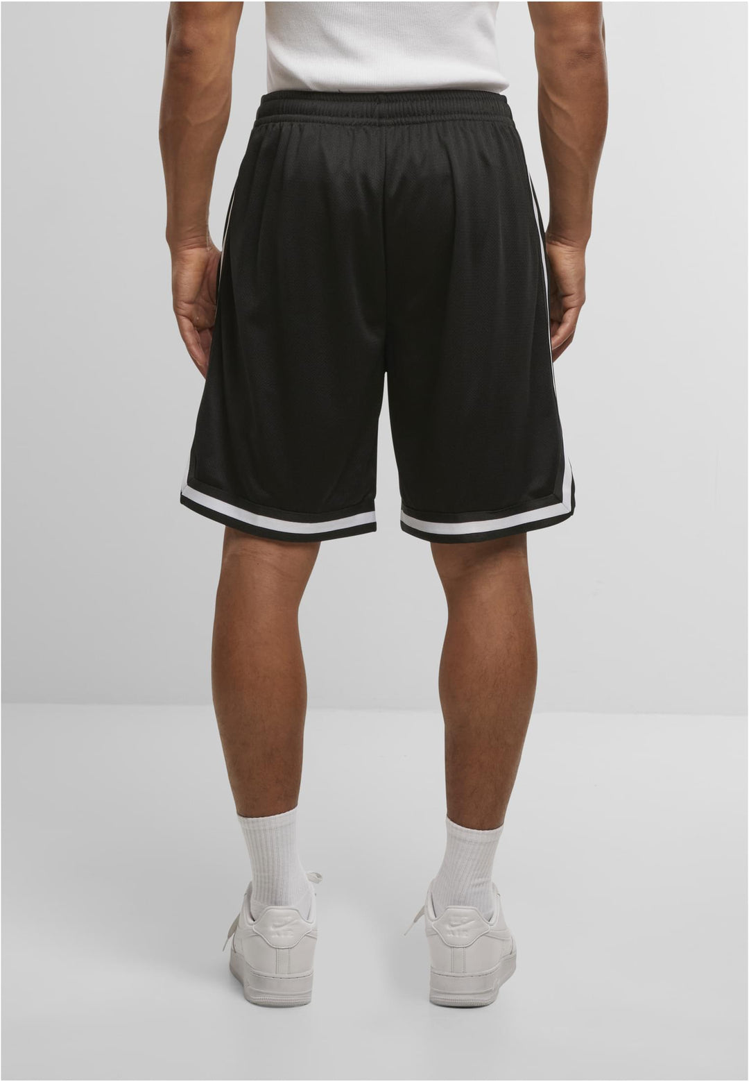 TB Two Tone Mesh Shorts BY 047 - Black / White