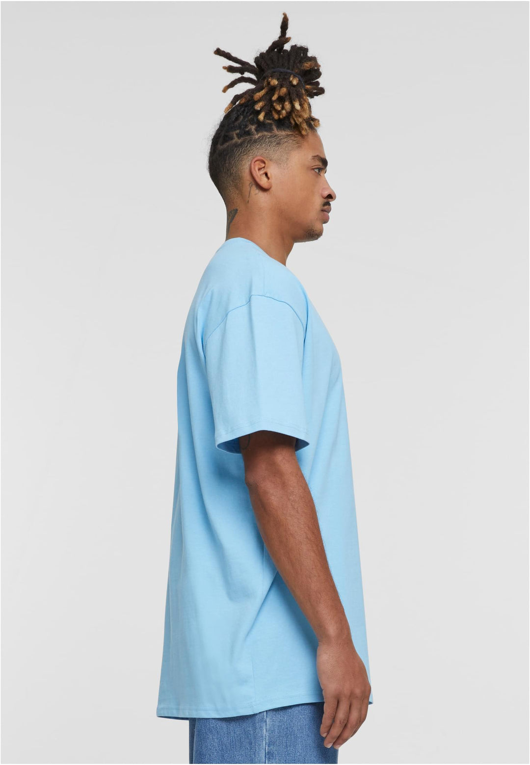 TB BY 102 Heavy Oversized Blank T-Shirt - Baltic Blue