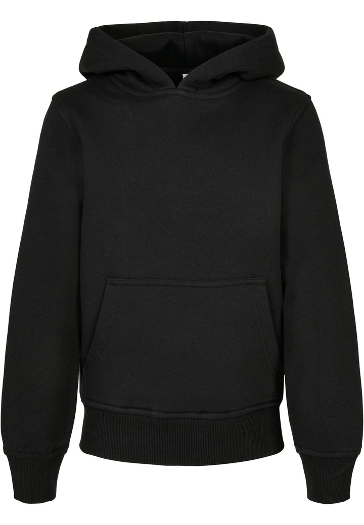 Sweat à capuche basique bio TB BY 185 pour enfants - Noir
