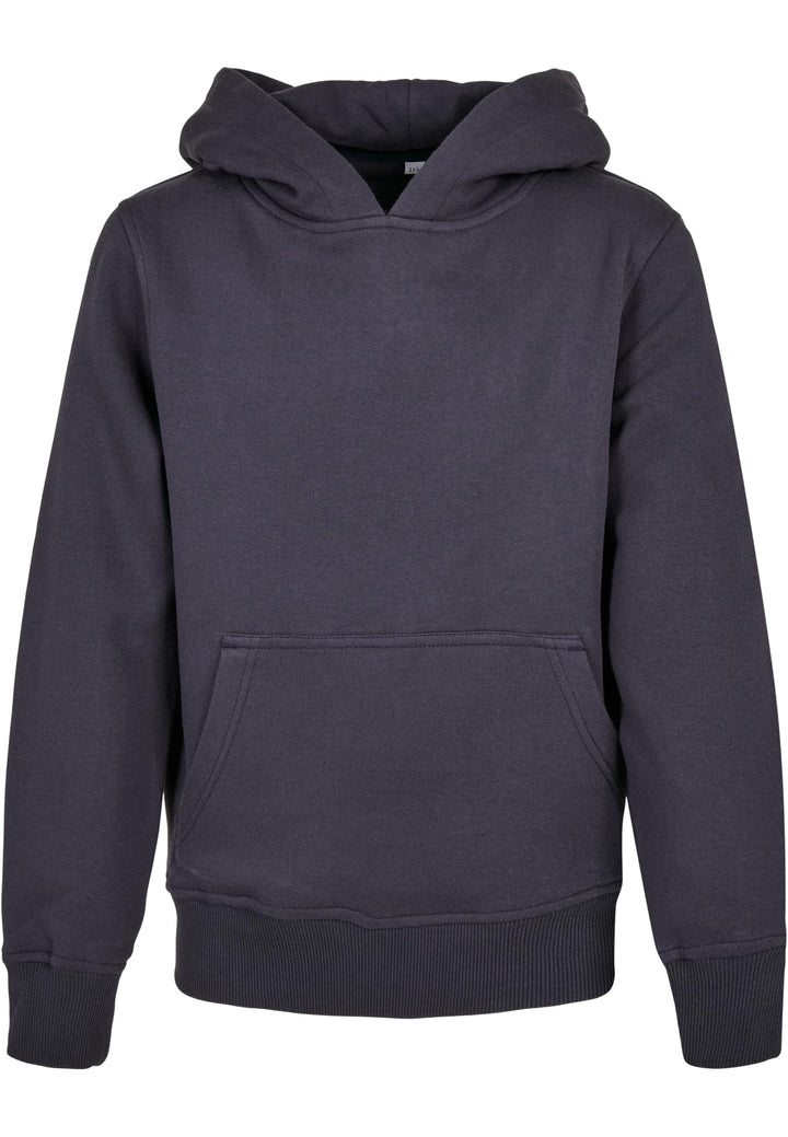 Sweat à capuche basique bio TB BY 185 pour enfants - Bleu marine