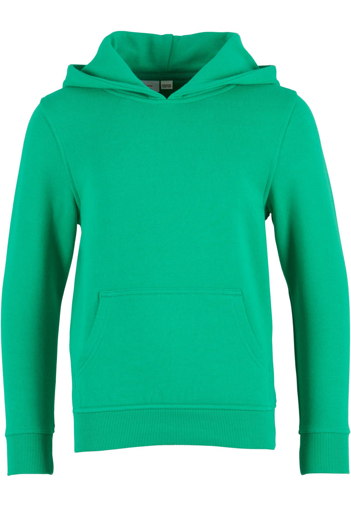 Sweat à capuche basique bio pour enfants TB BY 185 - Vert gazon
